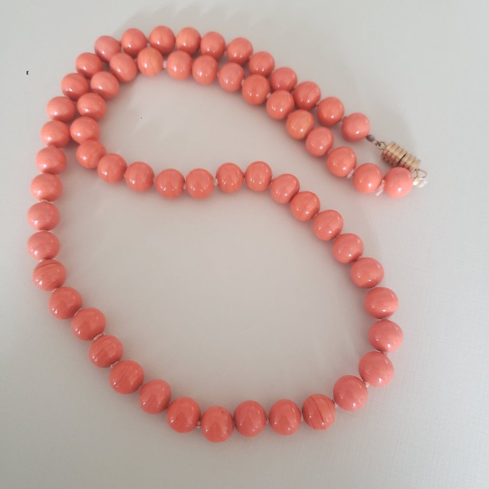 Coral Orange Necklace - Picture 3 of 9